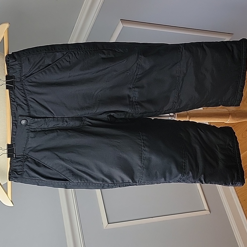 L.L.BEAN Black Unisex Youth Winter Outdoor Gorpcore Play Warm Ski Snow Pants 5-6